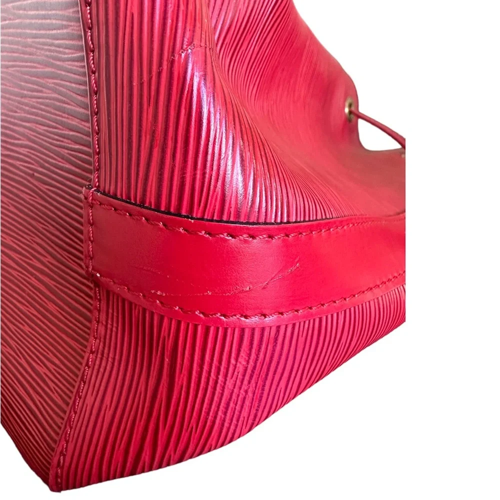 LOUIS VUITTON EPI LEATHER LARGE NOE RED - Picture 3 of 8